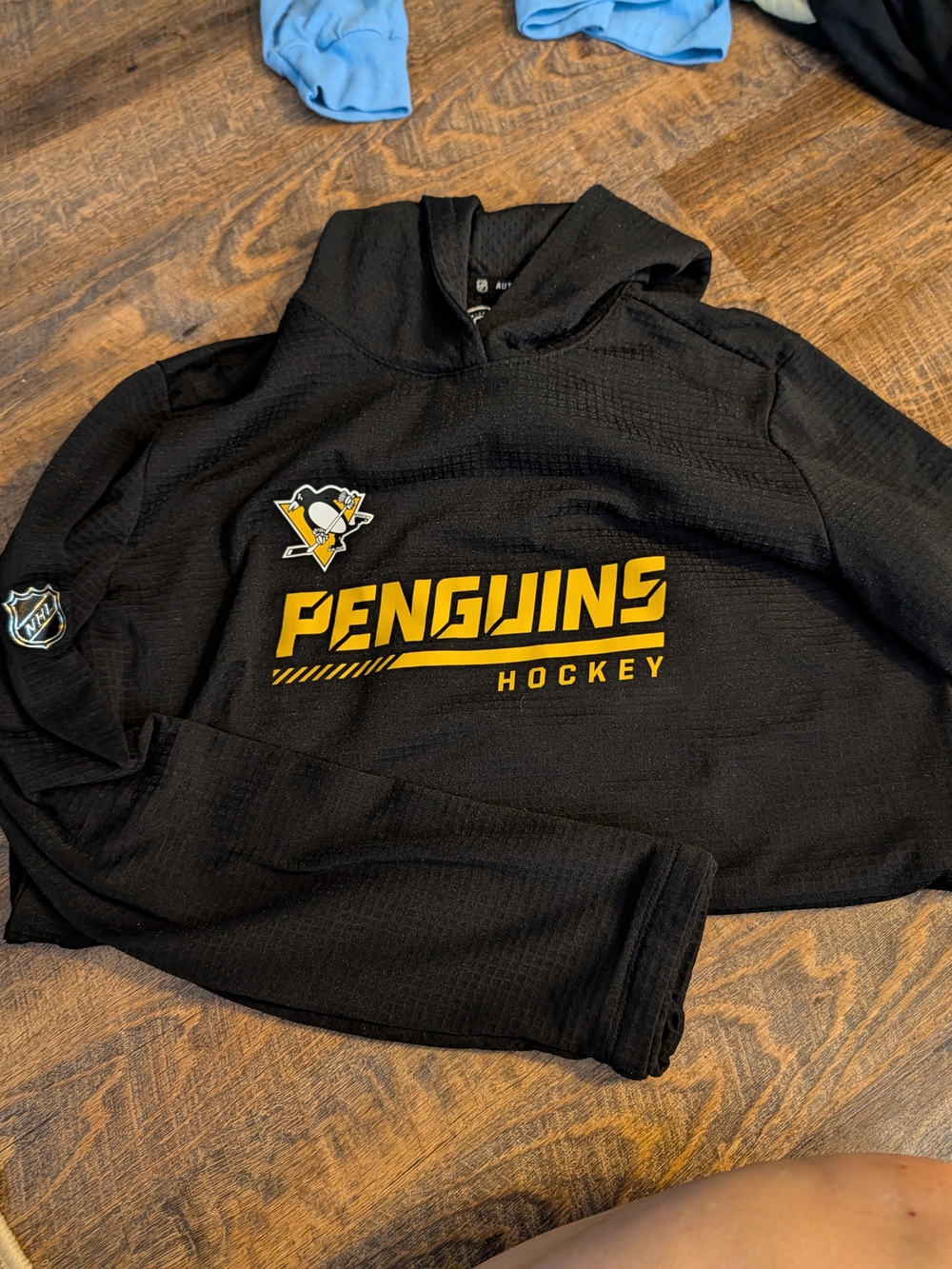 Fanatics Black and Gold Penguins Hockey Pullover Hoodie